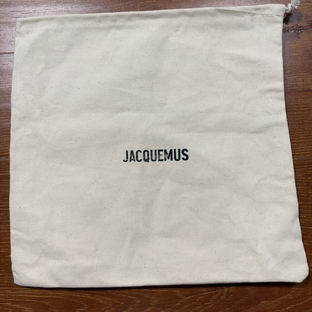 Jacquemus Dust Bag 11.5"x11" Ivory Drawstring Cover Protector Storage Gift Shoes